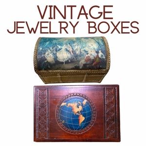 Vintage Jewelry Boxes (Video Attached)